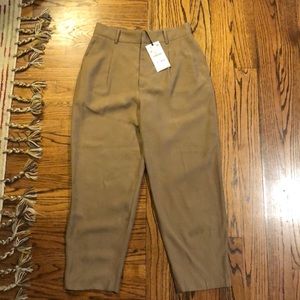 Zara wide leg pleated pants